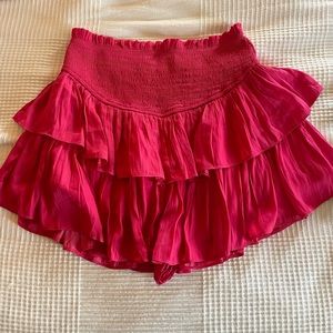 Pink Ruffle Skirt